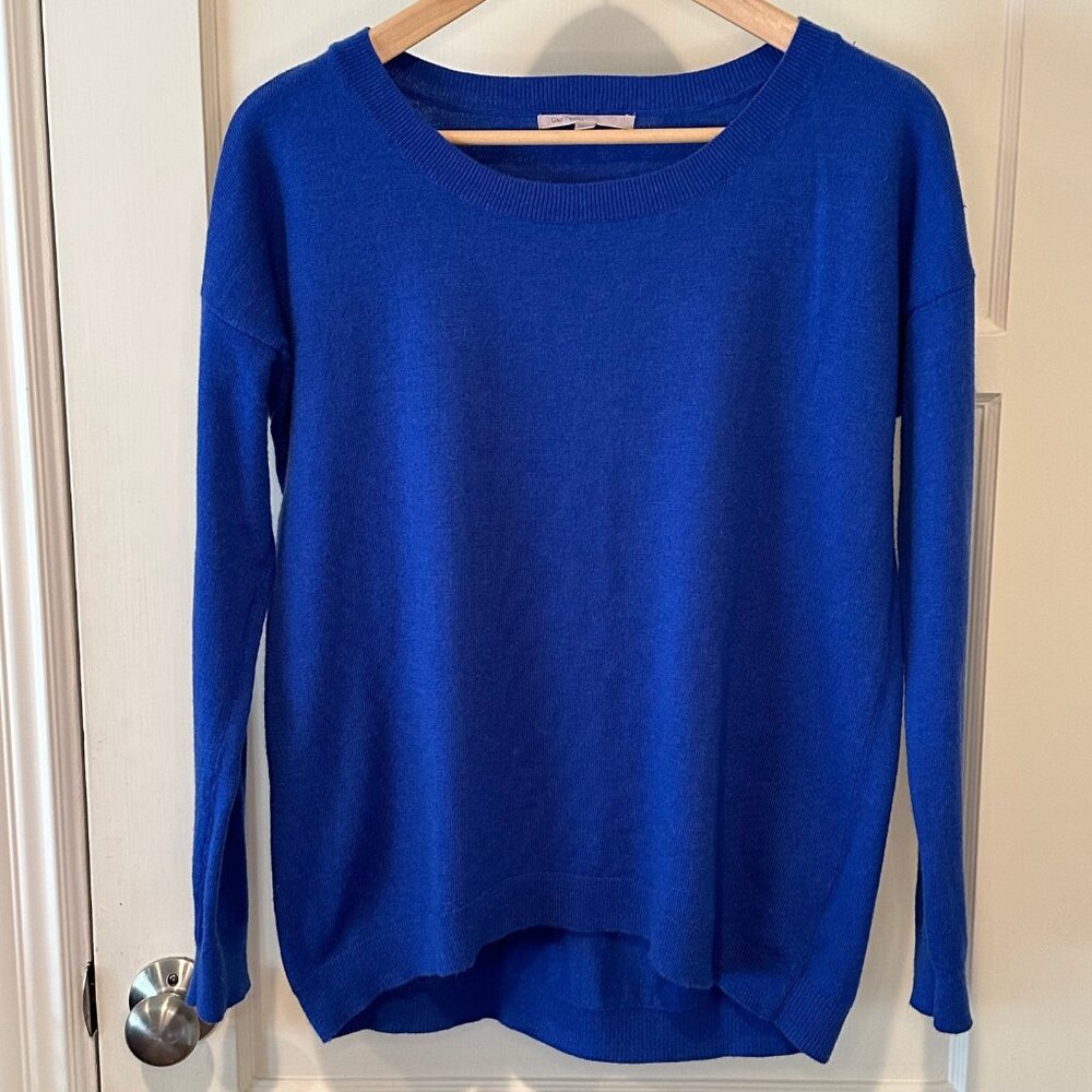Gap Long Sleeve Blue Sweater - Size Small